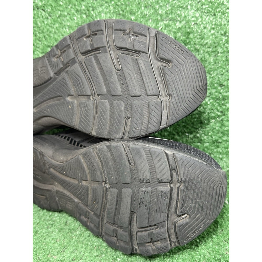 Brooks Adrenaline GTS 23 Mens Size 9 2E Wide Triple Black Running Shoes Sneakers - Picture 10 of 11